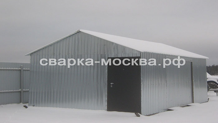 Металлические гаражи из профильных листов Москва