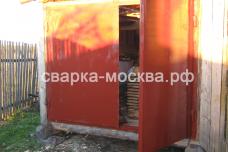 Металлические ворота из листового металла Москва