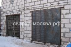 Металлические ворота из листового металла Москва