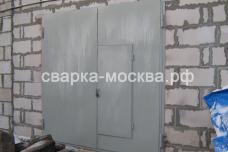 Металлические ворота из листового металла Москва