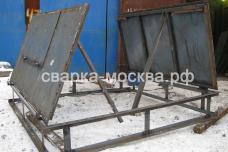 Металлические ворота из листового металла Москва