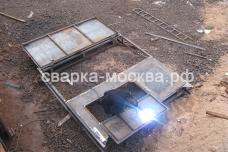 Металлические ворота из листового металла Москва