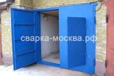 Металлические ворота из листового металла Москва