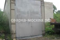 Металлические ворота из листового металла Москва