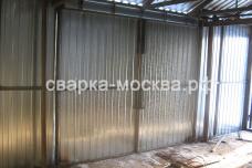 Металлические ворота из профильных листов Москва
