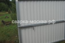Металлические ворота из профильных листов Москва